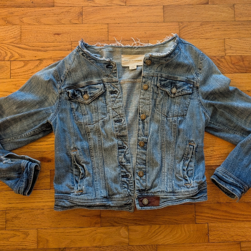Anthropology Pilcro And The Letterpress Denim Jacket
